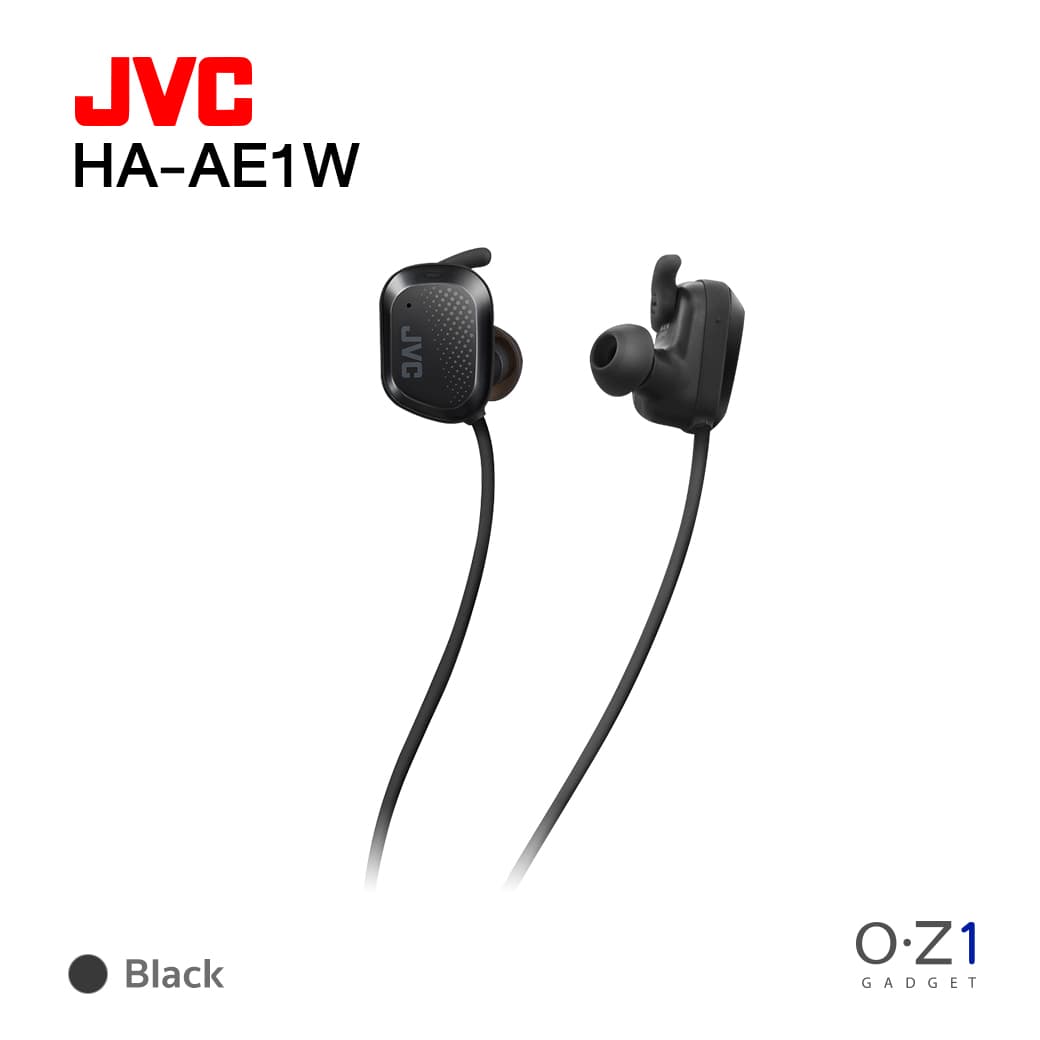 JVC HA-AE1W หูฟังบลูทูธสปอร์ตอินเอียร์ สำหรับวิ่งออกกำลังกาย กันน้ำกันเหงื่อ IP55 [มาตรฐานญี่ปุ่น]