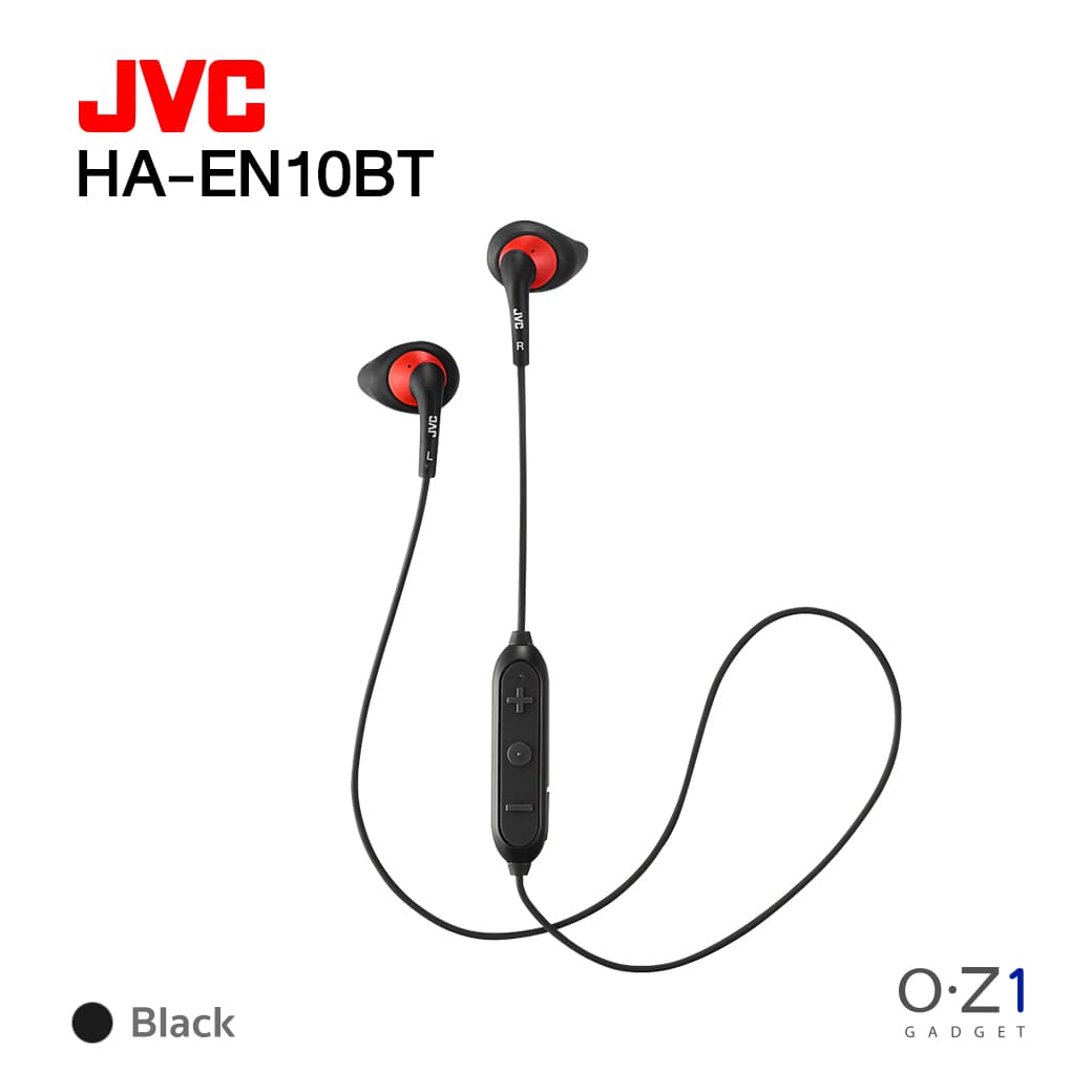 JVC HA-EN10BT หูฟังบลูทูธสปอร์ตอินเอียร์ กระชับ ใส่สบายหู กันน้ำกันเหงื่อ IPX2 [มาตรฐานญี่ปุ่น]